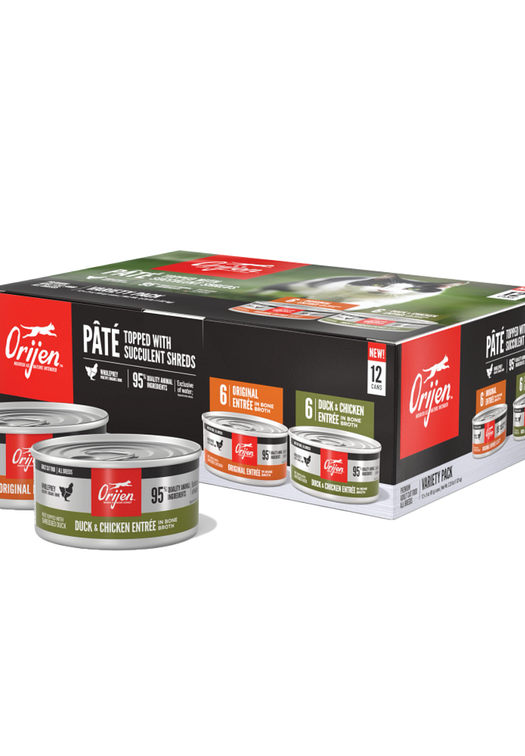 ORIJEN Wet Cat Food Pâté, Variety Pack